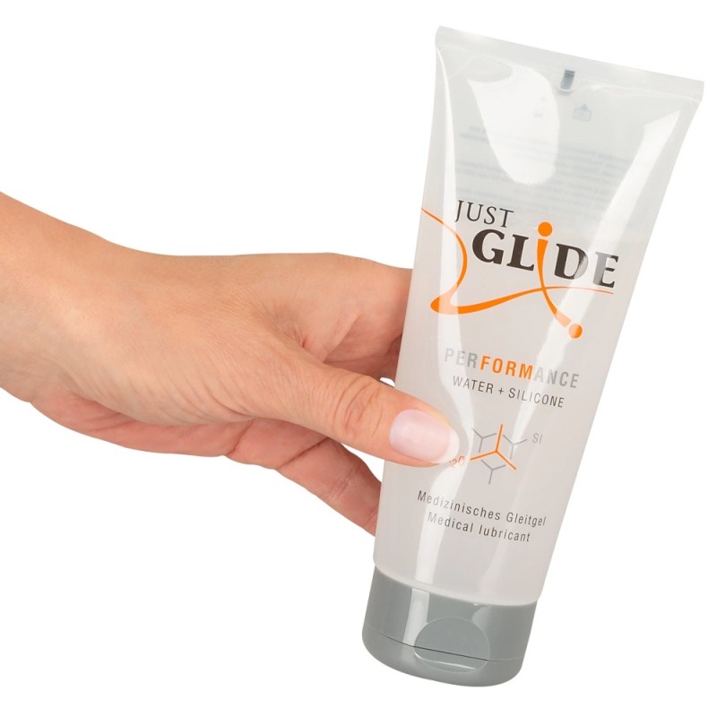 Just Glide Performance - Lubrykant Medyczny Na Bazie Wody I Silikonu 200 ml